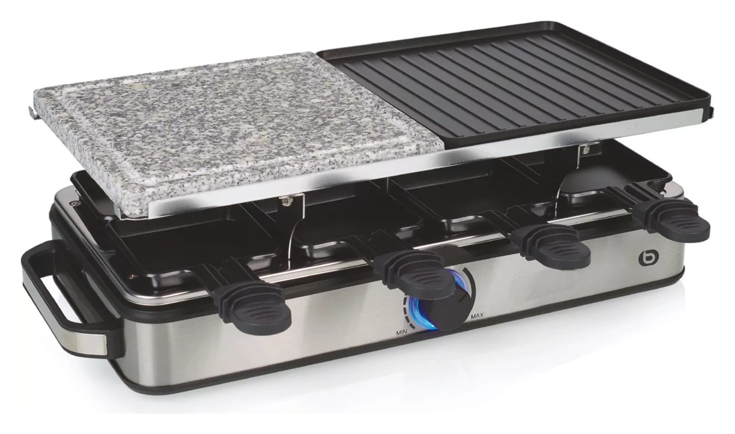 EssentielB ERGP7 raclette grill et pierre