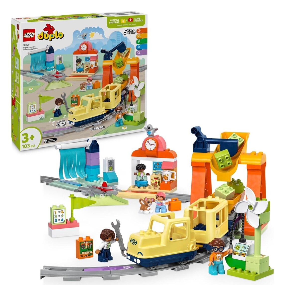 LEGO DUPLO Le grand train communautaire interactif