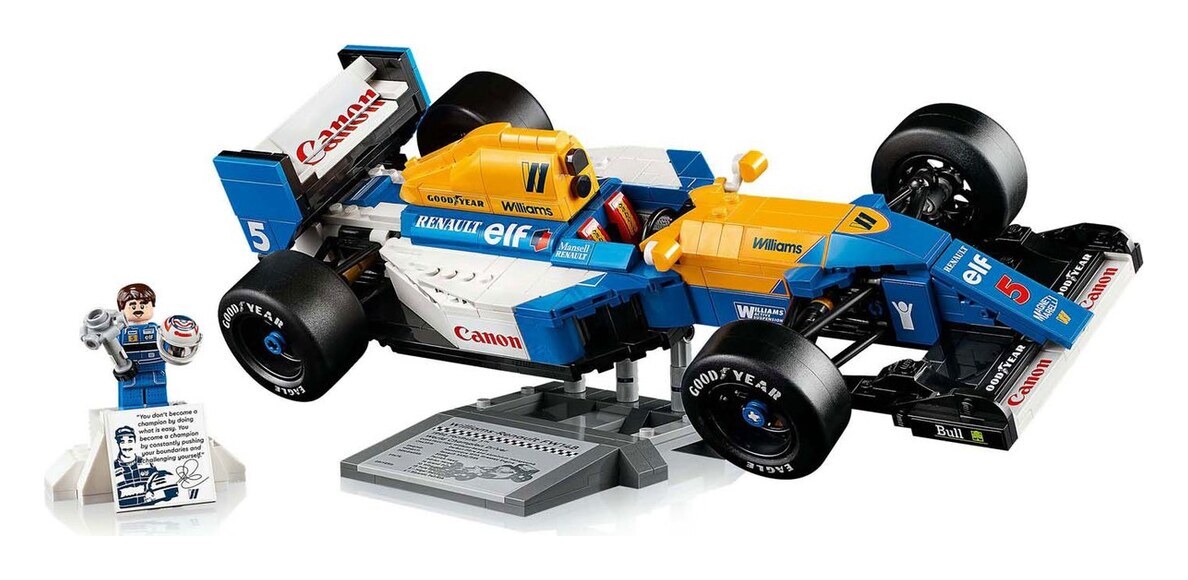 LEGO Icons Williams Racing FW14B et Nigel Mansell