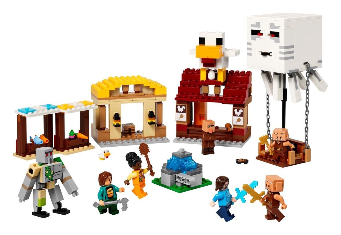 LEGO Minecraft Le ballon Ghast attaque le village
